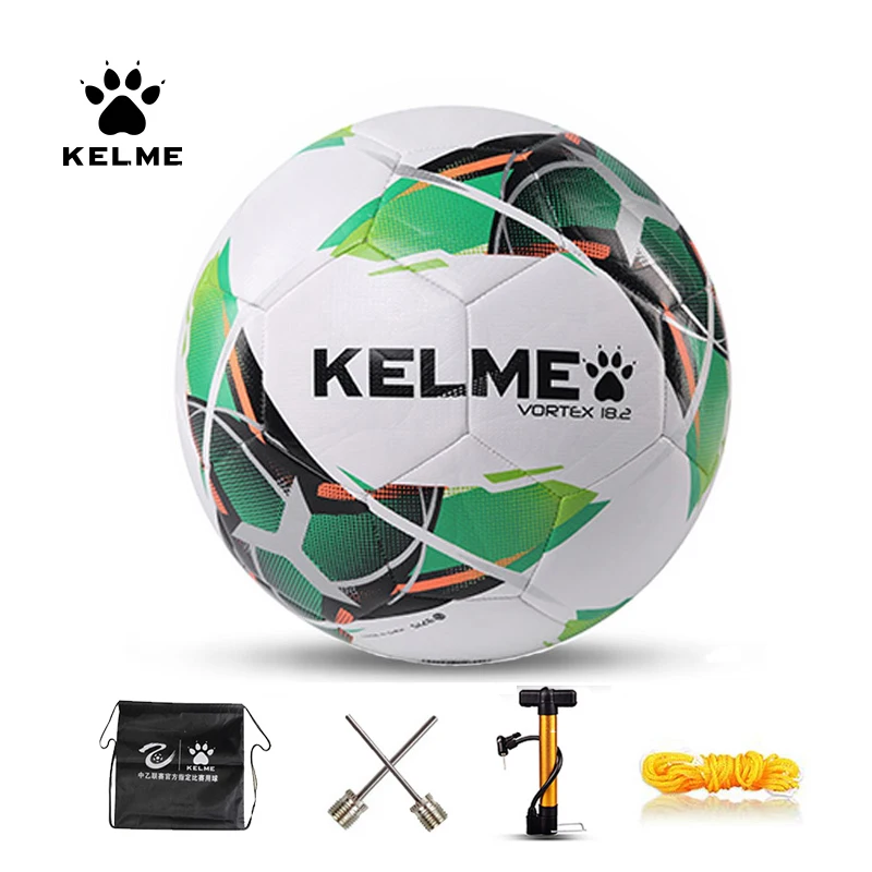 KELME Professional Football Soccer Ball TPU Size 3 Size 4 Size 5 Red Green Goal Team Match Training Balls Machine Sewing 9886130 - Image 3